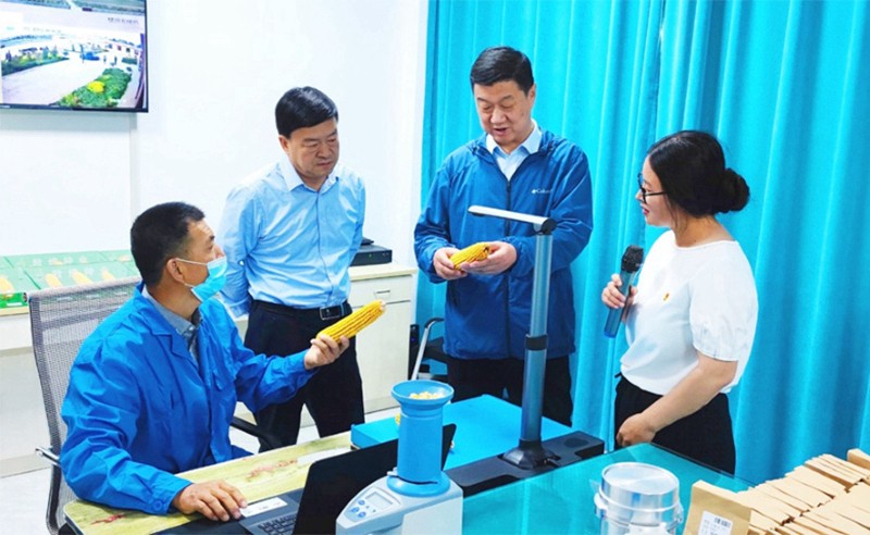 甘肅省地方金融監(jiān)管局、甘肅證監(jiān)局領(lǐng)導蒞臨敦煌種業(yè)調(diào)研指導